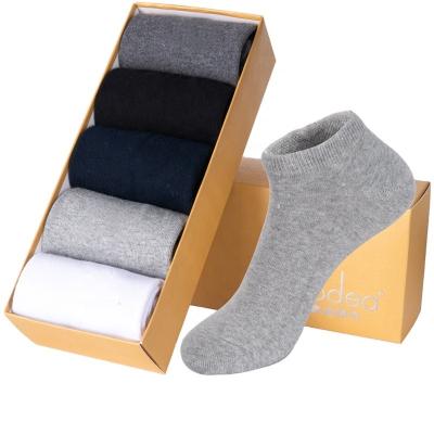 China Wholesale high quality antibacterial cotton men's ship sock fashion deodorant men's ankle socks short box socks for sale