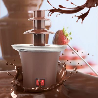 China Creative Mini Maker Machine Chocolate Fountains Outdoor Home Design 3 Layers For Birthday Party Wedding Home for sale