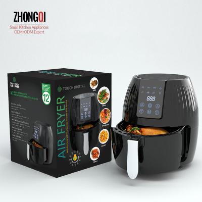 China Deep Fryer Digital Mini Rack Electric Air Fryer Multifunctional Hotel Oilless Deep Fryer Power Hot Air Fryer for sale