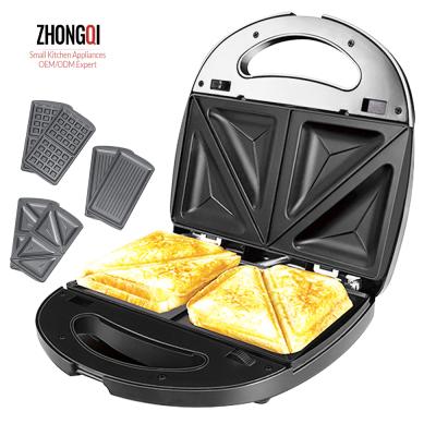 China Household best practical home version of all-in-one waffle maker sandwich maker waffle make for sale