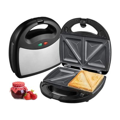 China Versatile Snacks Factory Stainless Steel Quick Bake Triple Sandwich Sandwich Waffle Family Sandwich Maker for sale