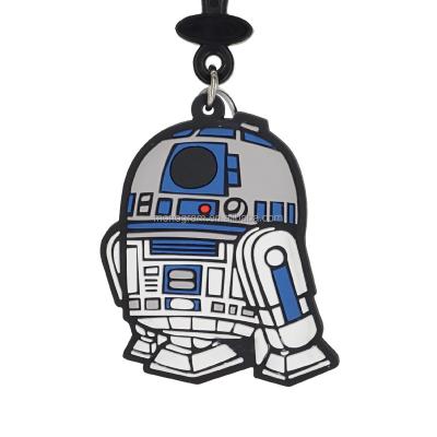 China GIFT /Collectibles DISNEY CLASSIC STAR WARS R2-D2 RCUTE PLASTIC FIGURE MOST KEY CHAIN ​​PVC SOFT TOUCH BAG POPULAR ANIME CLIP for sale