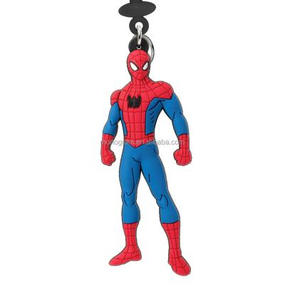 China GIFT /Collectibles CHILD LOVE WONDER CUTE SPIDER-MAN PLASTIC FIGURE MOST KEY CHAIN ​​PVC SOFT TOUCH BAG POPULAR ANIME CLIP for sale