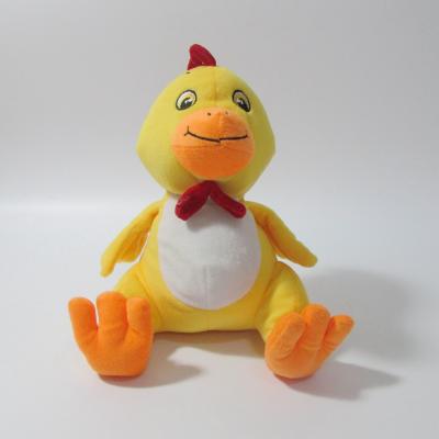 China Easter Day Plush Toy Stuffed Toy Yellow Color Plush Rooster Hen Chicken High Quality for sale