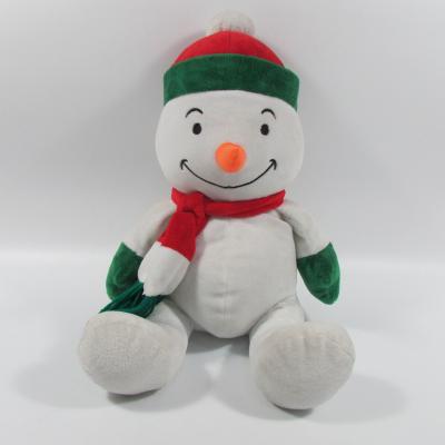 China Christmas stuffed plush toys/medium size Christmas snowman/Santa,customized toys,CE/ASTM safety stardard for sale