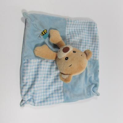 China Cute/Lovely Stuffed/Stuffed Baby Plush/Animal Toys/Animal Toys with Blanket/Blue Blanket, Customized Toys, CE/ASTM Safety Standard for sale