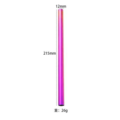 China 12mm215mmstraw Sustainable Accessories 304 Multi Color Stainless Steel Packaging Straw Wholesale And Customized And Environmental Protection for sale