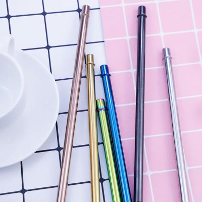 China Sustainable Wholesale Reusable Metal Straw 304 Stainless Steel Special Straw for sale