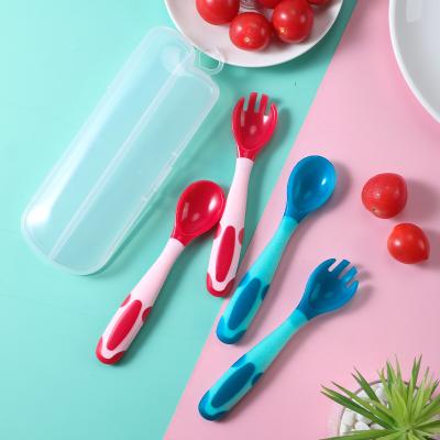 China Viable Fork Children's Spoon Twist Tableware Baby Spoon Tableware Spoon Lovely for sale