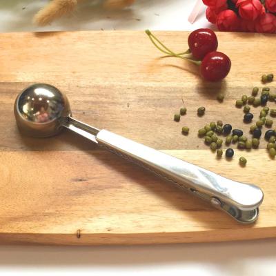 China Sustainable 430 Stainless Steel Multifunctional Teaspoon With Clip for sale