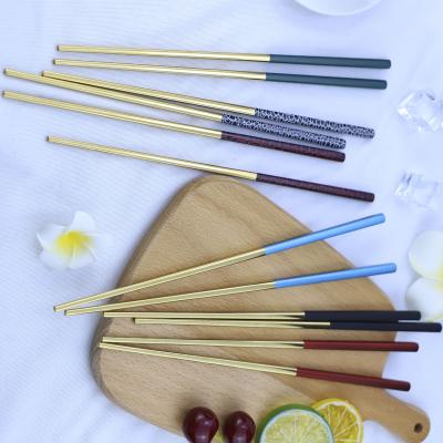 China 304 stainless steel viable wholesale high quality decorative chopsticks for sale