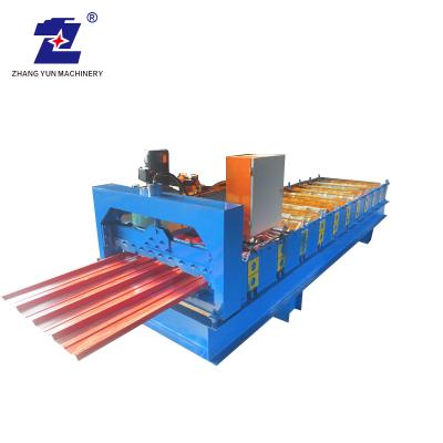 China ZY-construction projects double layer profile ibr sheet high yield corrugated technical colorful barrier panel roofing sheets making machine for sale