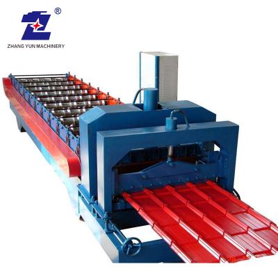 China Hotels High Rigidity High Efficiency Aluminum Sheet Roof Roll Forming Machine for sale