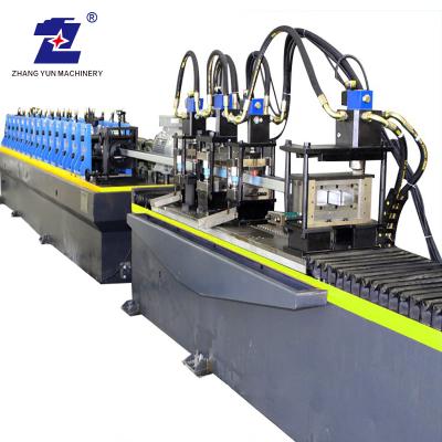 China Hotels Full Auto Change CZ Purlin Roll Forming Machine C Purlin Roll Making Production Line for sale