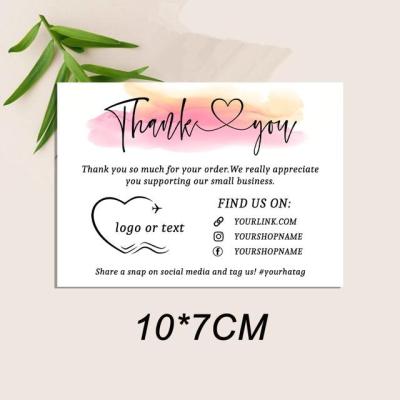 China Customized Original Europe Graphic Design Service Small Logo Design Business Thank You Personalized Paper Card Invitation Card for sale