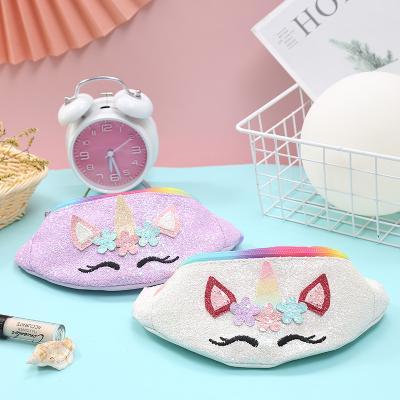 China Fashion Fashion Unicorn Waist Bag Kids Pack Women Belt Bag Unicorn Travel Phone Pouch Trunk Bag for sale