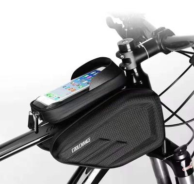 China Front Chassis Waterproof Bag Water Resistant Bag Nylon Bicycle Travel Phone Bag Touch Screen Bike Bag for sale