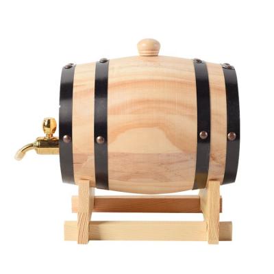 China Eco - Friendly Pine Wood Wine Barrel Storage Whiskey Barrel for sale