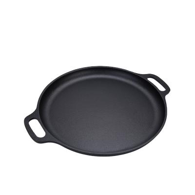 China Sustainable High Quality 13 Inch Cast Iron Pizza Pan And Baking Pan For Stove for sale