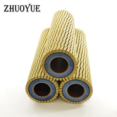 China For PCB Cleaning ZHUOYUE Ceramic Brush Wheel Ceramic Brush Roll Ceramic Brush Roller For PCB Scrubbing for sale