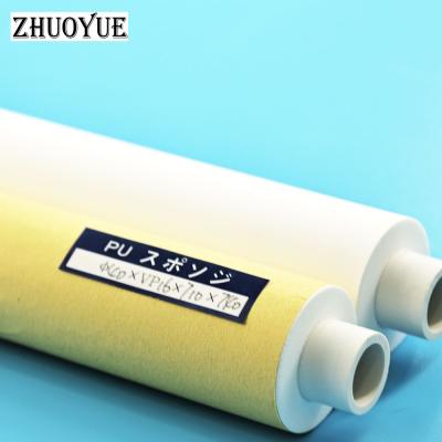 China ZHUOYUE China High Quality PCB Cleaning Machinery High Absorb Water Without PU Dry Hard Sponge Roller For Glass Cleaning for sale