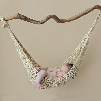 China Breathable Baby Hammock Swing Crochet Baby Photography Props Baby Knitting Photography Props Newborn Props for sale