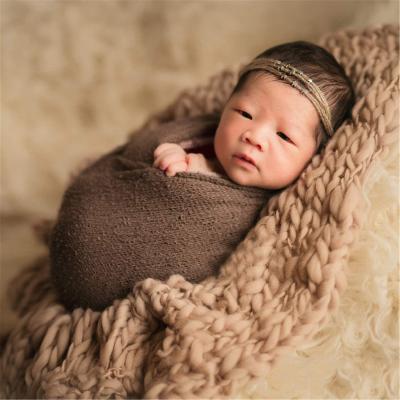 China Hot Selling Anti Dust Mite Baby Blanket Baby Photography Milestone Blanket for sale