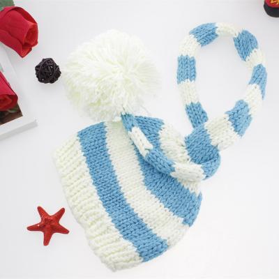 China Comfotable Private Label Baby Christmas Long Tail Hat High Quality Custom Baby Winter Kids Hat for sale