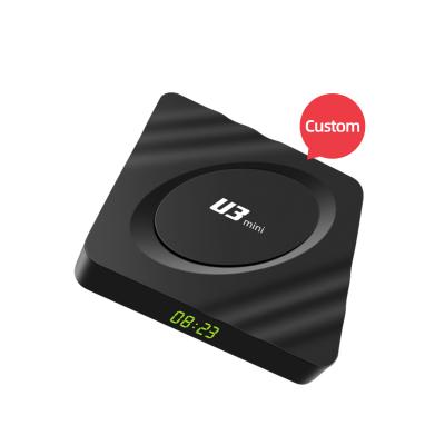 China Android TV Box Mini Quad-Core Android PC TV Box Set Top Box With Touch Display U3-(1+8) for sale