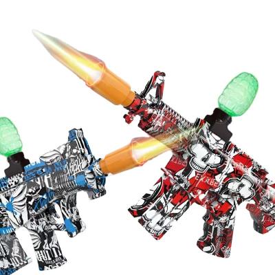 China Electric water gun children's gun with luminous flamethrower, luminous crystal bullet integrated electric soft bullet gun for sale