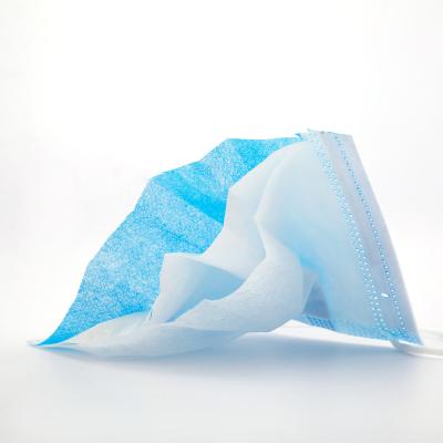 China Adult Ready To Ship Stock Fast Shipping 3 Ply Nonwoven Medical Surgical Face Shield Disposable Face Masks for sale