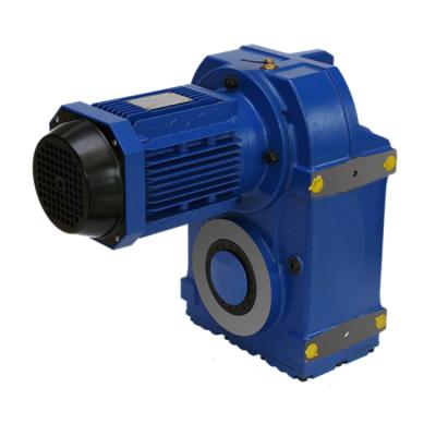 China Hotels F Series Gear Bevel Helical Motors With Parallel Shaft Gearbox Gear Units Helical Reducer for sale