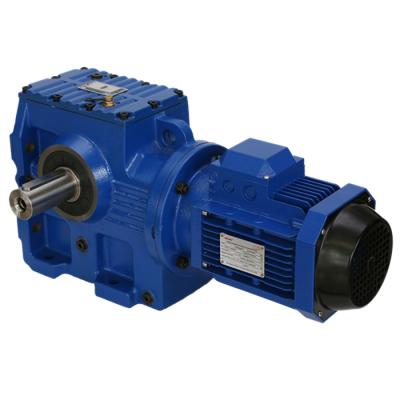 China Hotels S Series Worm Helical Gearbox, Gear Reducer Gear Worm Gearbox Helical Gearbox for 3 Phase AC Motor for sale