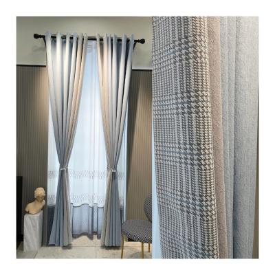 China Luxury Blackout New Design Jacquard Chenille Curtains For Living Room Bedroom Shading Blackout Curtain Fabric for sale