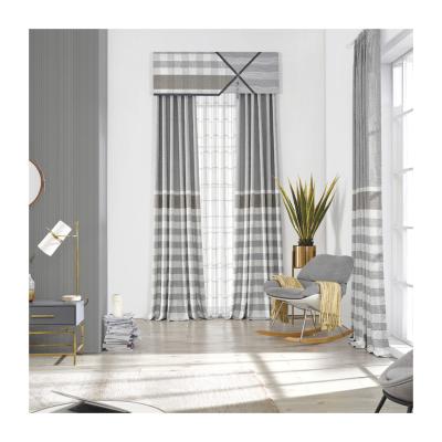 China Blackout Factory Outlet Chenille Jacquard Curtain Fabric Window Curtain for sale