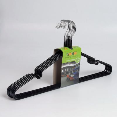 Китай Minimalist PVC coated non slip metal hanger metal wire hanger for wholesale продается