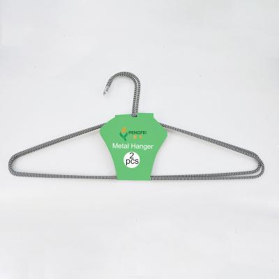 Chine Wholesale Minimalist Anti-slip Rope Covered Metal Hangers Rope Nylon Wire Braided Hanger à vendre