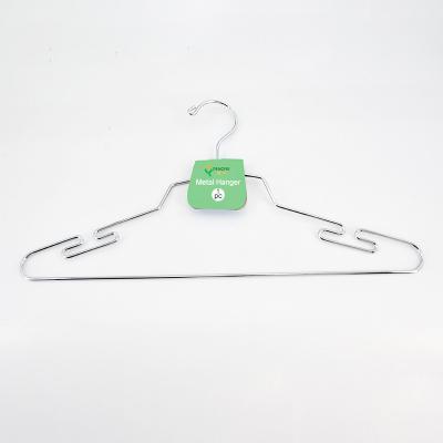 China PENGFEI Supplier Factory Supply Metal Coat Hanger Minimalist Rated Silver Chrome Plated Metal Wire Coat Hangers Te koop