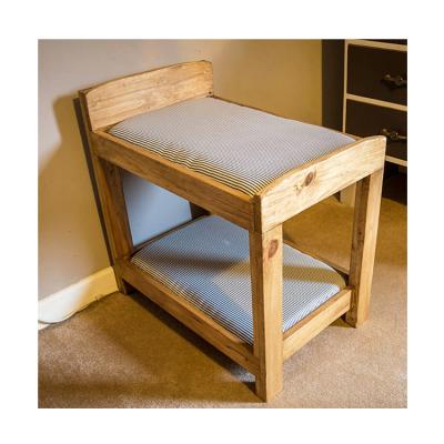 Chine Indoor Custom Made Wooden Bunk Bed Dog Beds Luxury Pet Cat Beds à vendre