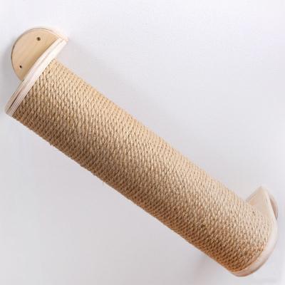 China Sustainable Wholesale Pet Toys Custom Hanging On The Wall Wooden Sisal Cat Scratcher Scratching Post Te koop