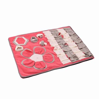 China Breathable Foldable New Design Washable Dog Puppy Lick Treat Training Nose Toy Floor Mat Pets Training Feeding Pad for sale