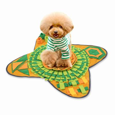 China Travel New Design Custom Dog Training Blanket Sniffle Toy Interactive Pet Play Mat Sniffing Feeding Pads for sale