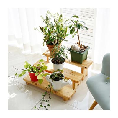 China Eco-friendly Indoor Decorative Home Display Stands Garden Planters Wooden Flower Pot Holder Stand For Plant for sale