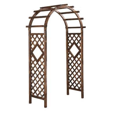 China Easily Assembled Wooden Arch Trellis Axle Wedding Climbing Planting Garden Patio for sale