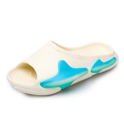 China PVC Cushion Custom Slide Men Shoes Fits Pvc Rubber Blown Air Sandal Slipper Fashion Printing Designer Wholesale Blowing Slippers for sale