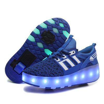 China PVC Kids Led Sports Casual Shoes Children Light Up Led Running Shoes With Usb Rechargeable Light Kids Shoes for sale