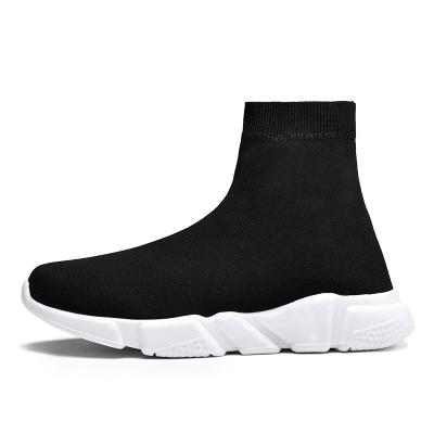 China Cloth factory wholesale new big winter socks, lovers' leisure sports high top fashion, one foot pedaling men's cotton padded shoes for sale