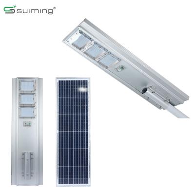 China ROAD Full Set IP67 Aluminum Led Solar Street Light LifePO4 Battery 50w 100w 150w Led Solar Street Light for sale