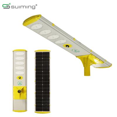 China ROUTE dc 5050 all in one integrated solar street light for sale die cast all aluminum solar outdoor led solar street light for sale