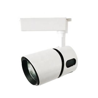 China Modern Design Aluminum Lens Fashion Gallery Shop White Black White Optional Window 20w Led Track Light COB for sale